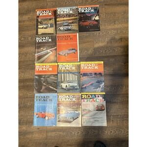 Vintage lot 1961 Road & Track Magazine Lot of 11 Jan- Missing June